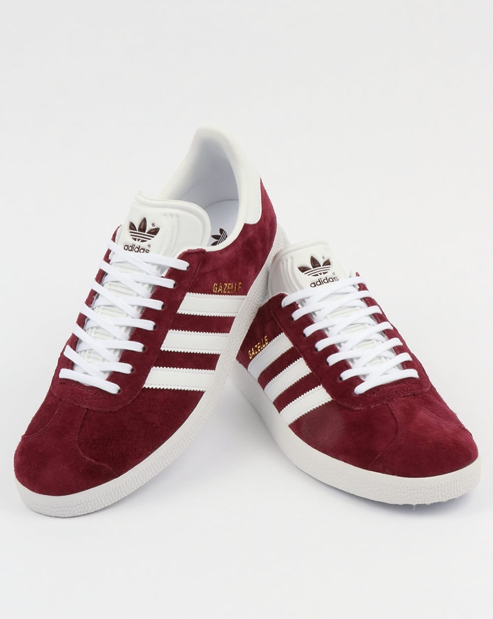 Adidas Gazelle Trainers Maroon/White