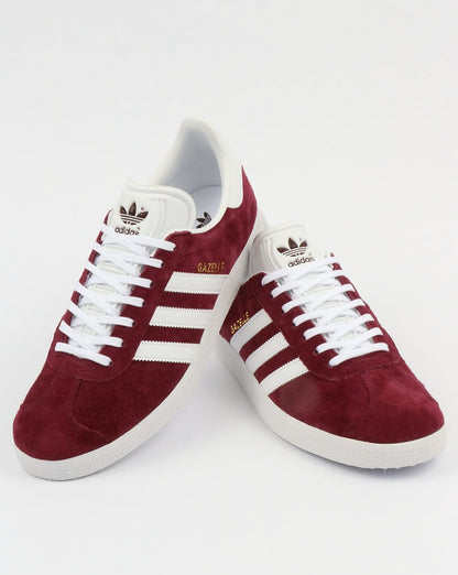 Adidas Gazelle Trainers Maroon/White