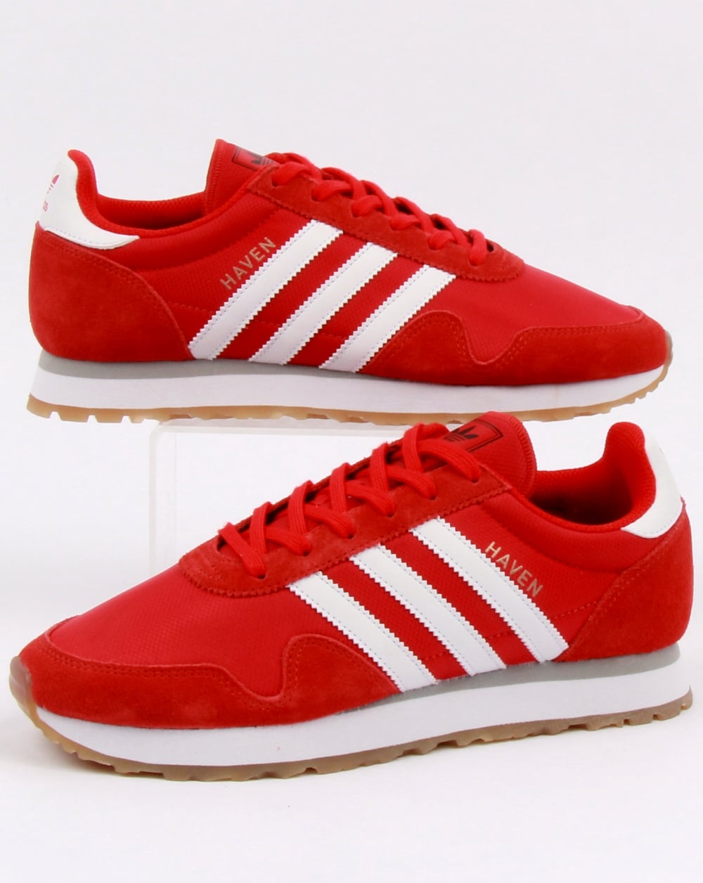 Adidas Haven Trainers Red/White/Gum
