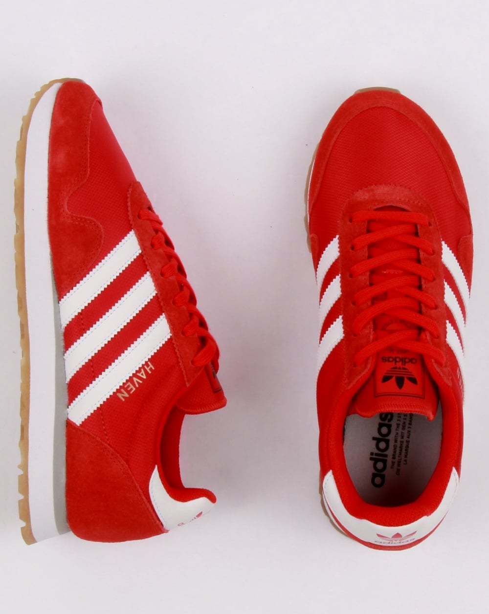Adidas Haven Trainers Red/White/Gum