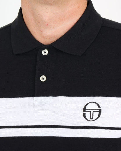 Sergio Tacchini Young Line Polo Shirt Black/White