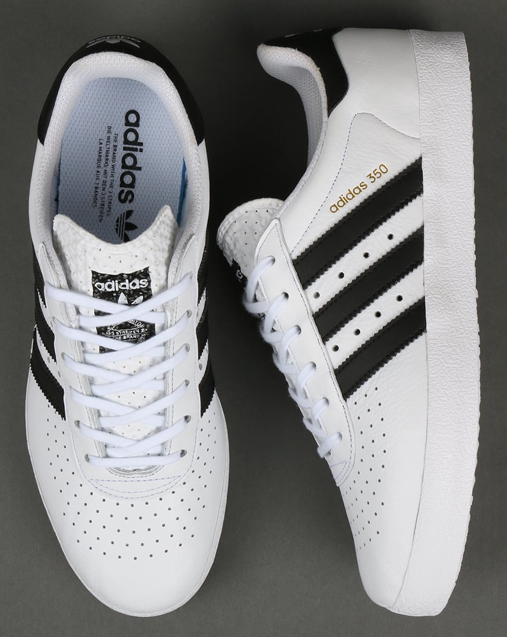 Adidas 350 Trainers White/Black