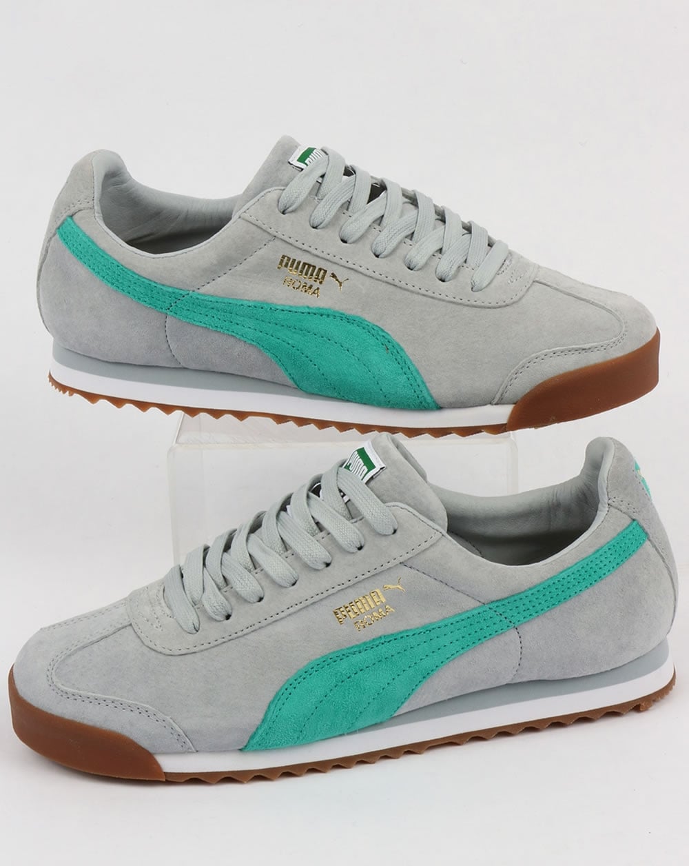 Puma Roma Trainers Blue/Green/White