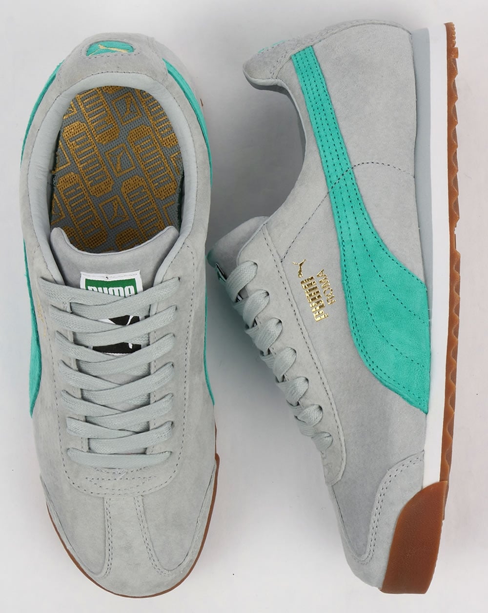Puma Roma Trainers Blue/Green/White