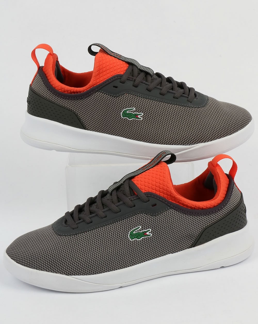 Lacoste Footwear LT Spirit 2.0 Trainers Dark Grey/Red