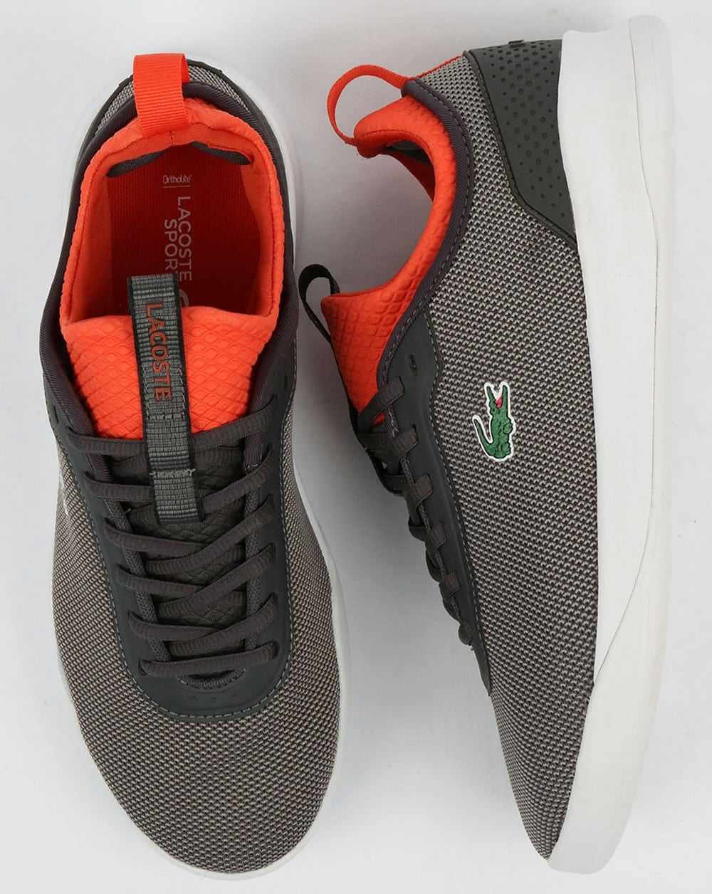 Lacoste Footwear LT Spirit 2.0 Trainers Dark Grey/Red