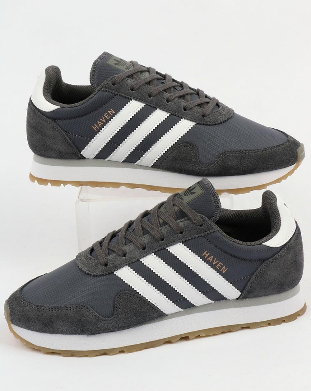 Adidas Haven Trainers Grey/White/Gum