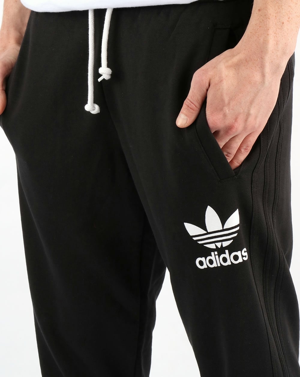 Adidas Originals 3 Striped Track Pants Black
