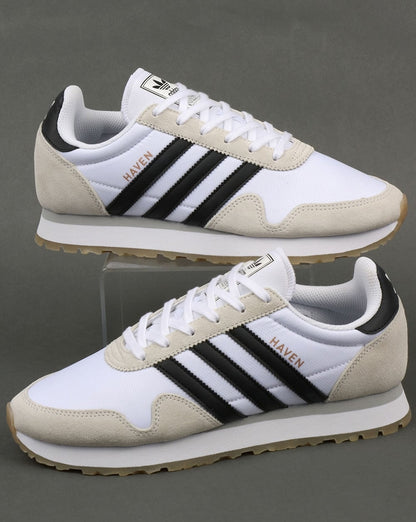 Adidas Haven Trainers White/Black/Gum