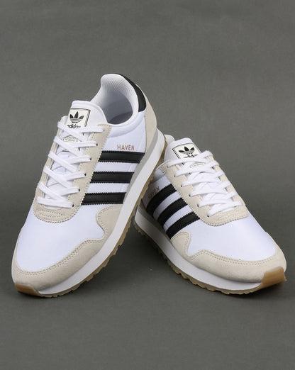 Adidas Haven Trainers White/Black/Gum