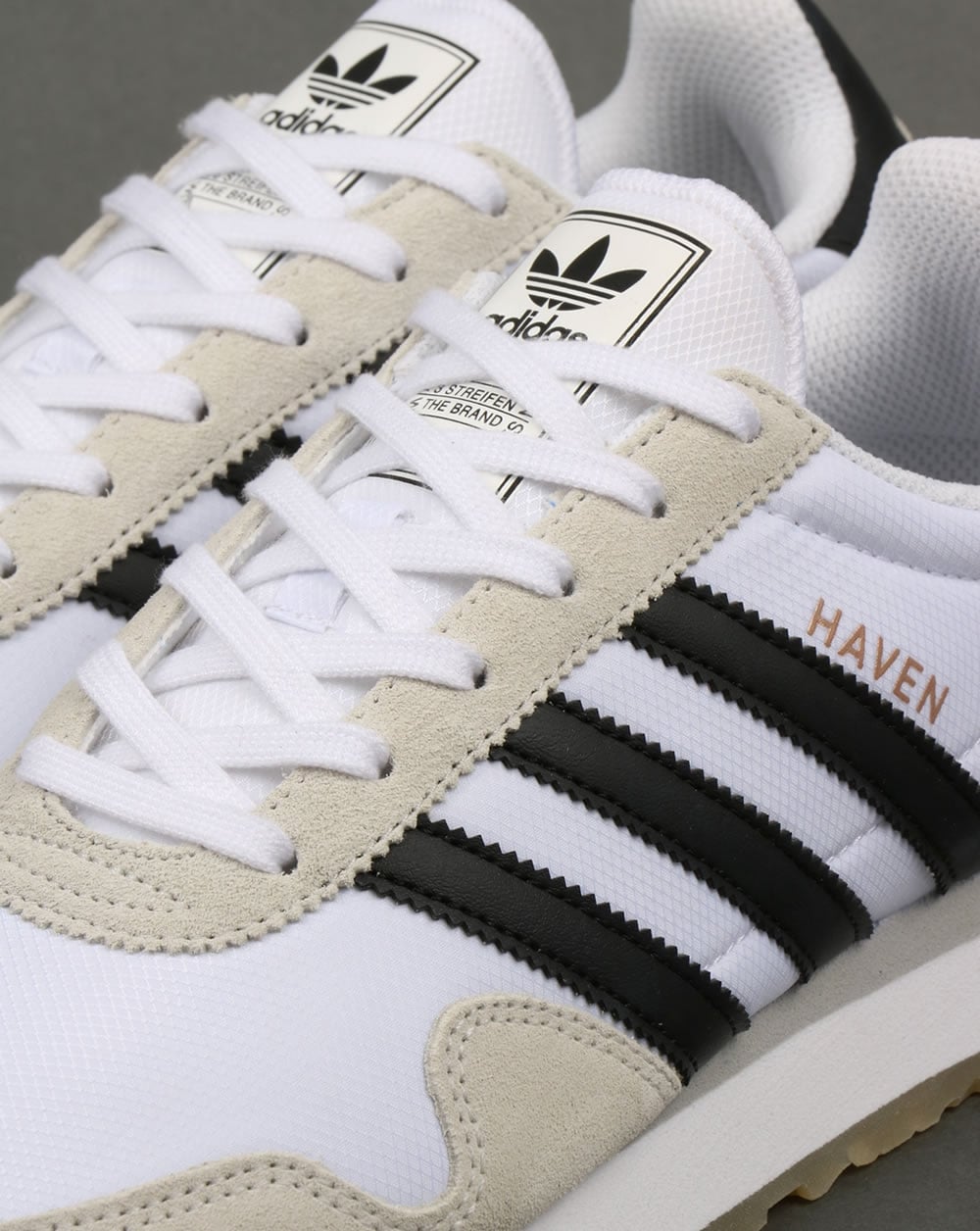 Adidas Haven Trainers White/Black/Gum