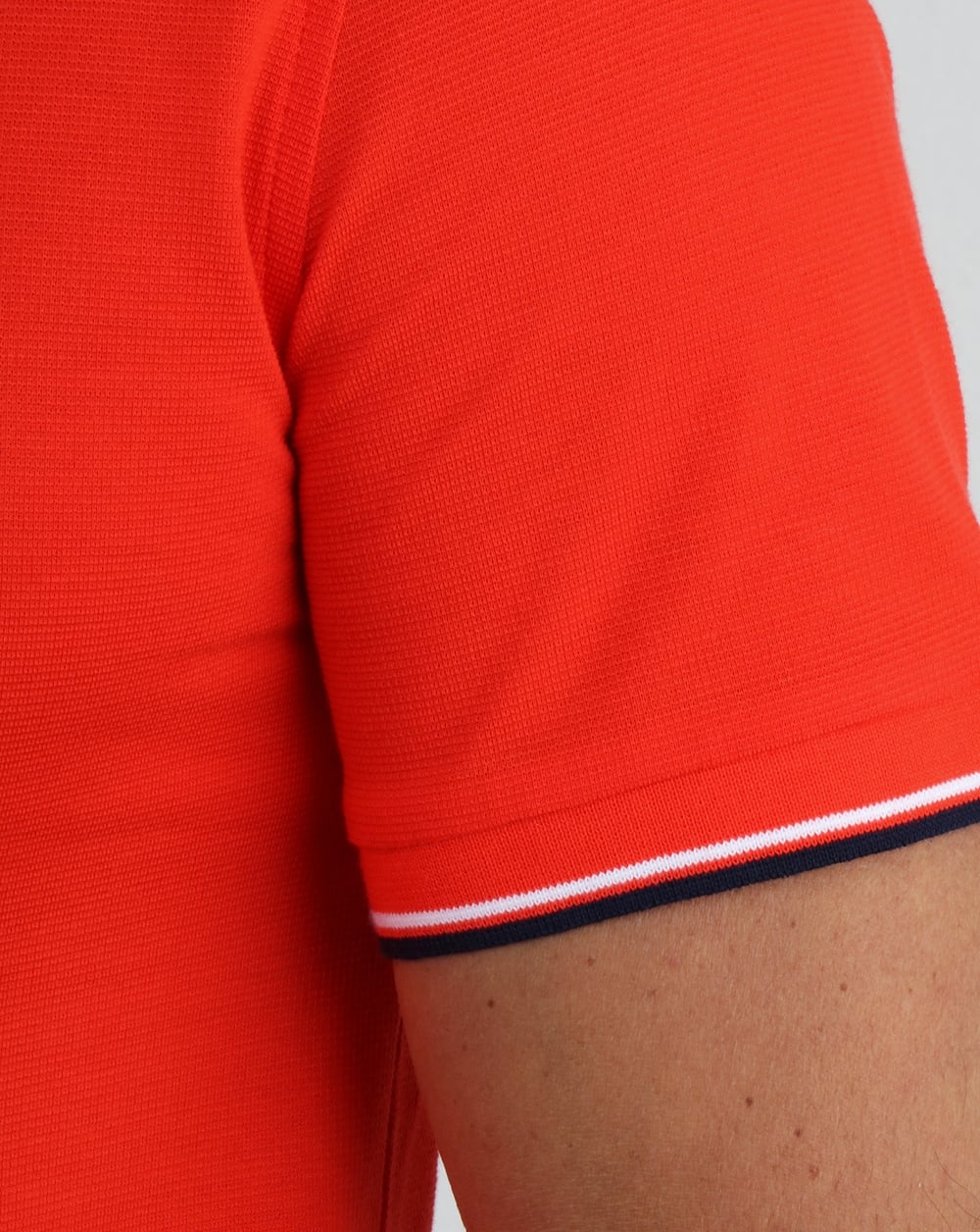 Lacoste Tipped Polo Shirt Etna Red/Navy