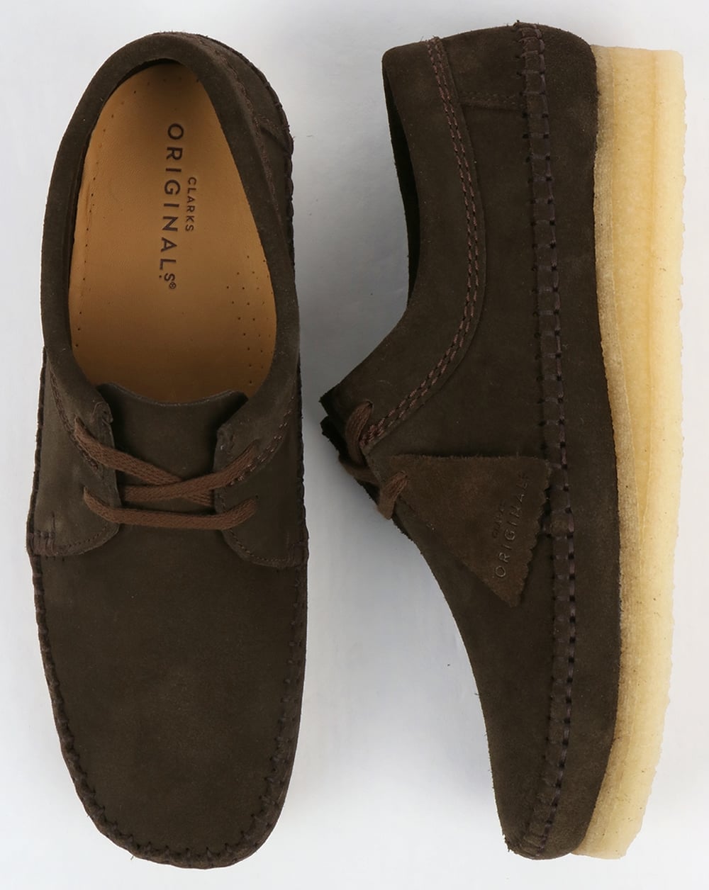 Clarks Originals Weaver Suede Shoes Peat