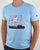 Eighties Tales Of Train Journeys T Shirt Sky Blue