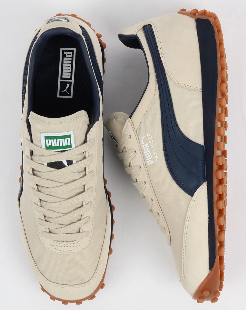 Puma Fast Rider OG Trainers Birch/Navy/White