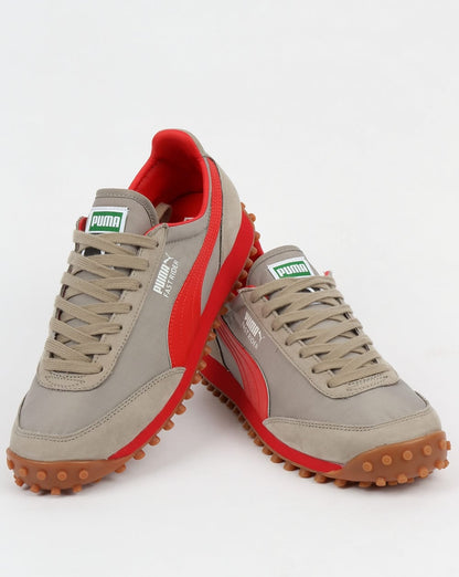 Puma Fast Rider OG Trainers Grey/Cherry Tomato