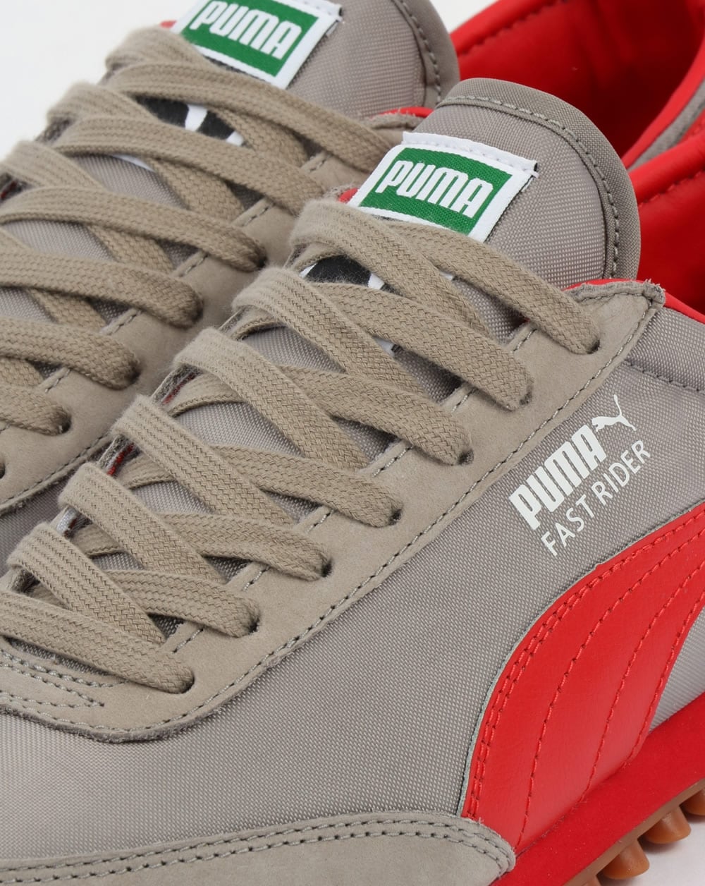 Puma Fast Rider OG Trainers Grey/Cherry Tomato