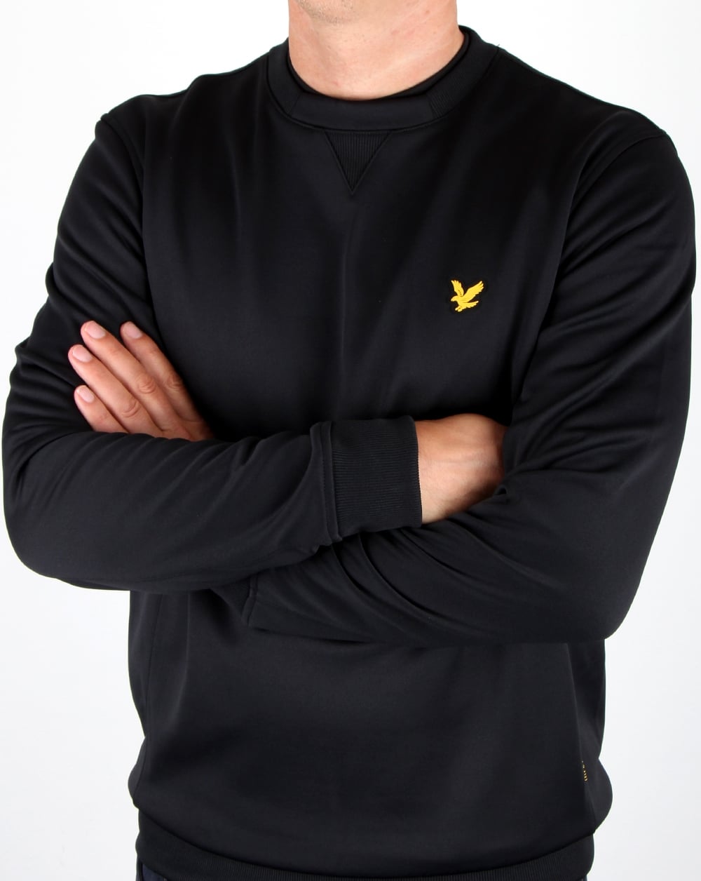 Lyle And Scott Thompson Fleece Crew Jumper True Black