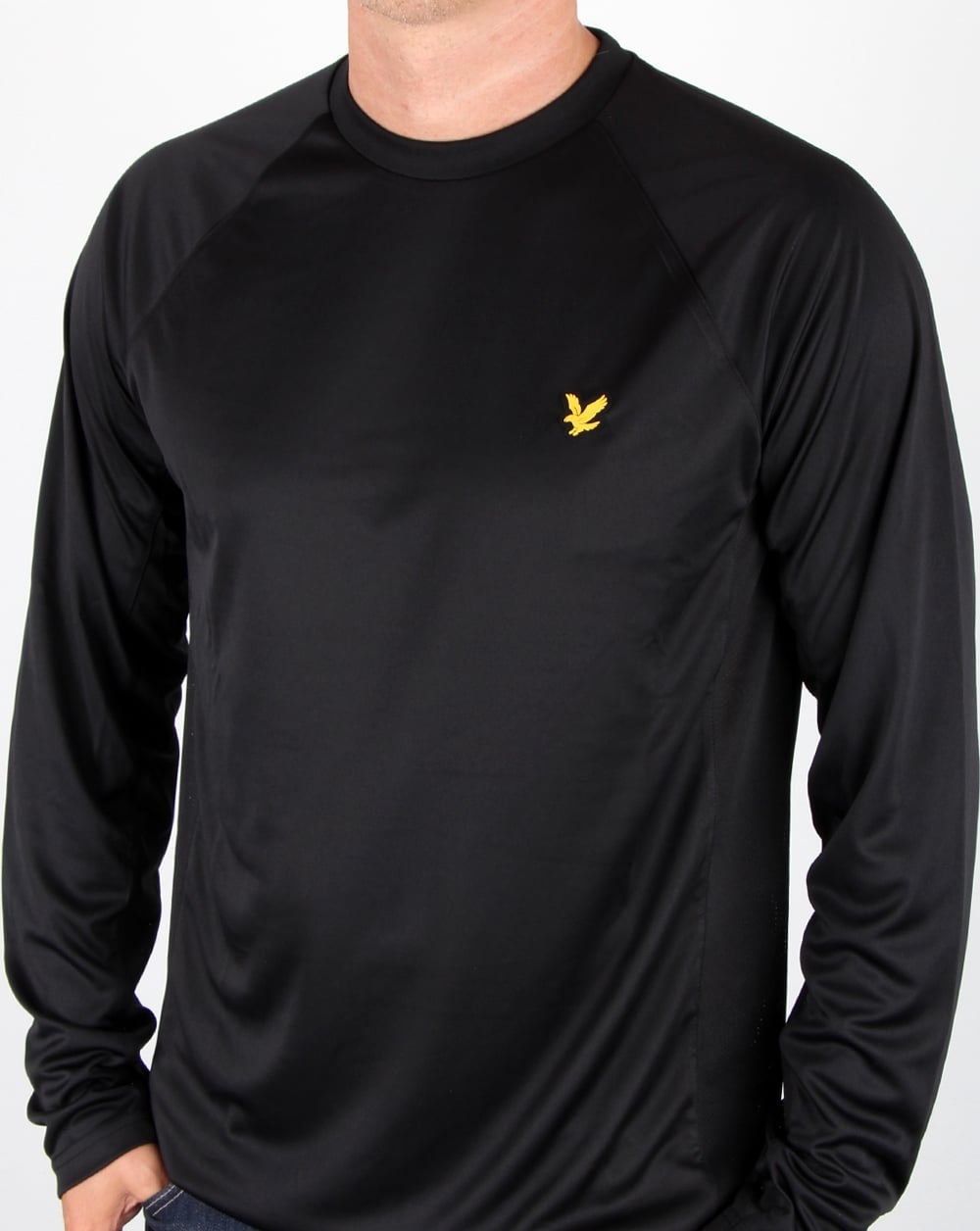 Lyle And Scott Long Sleeve Fitness Tee  Black