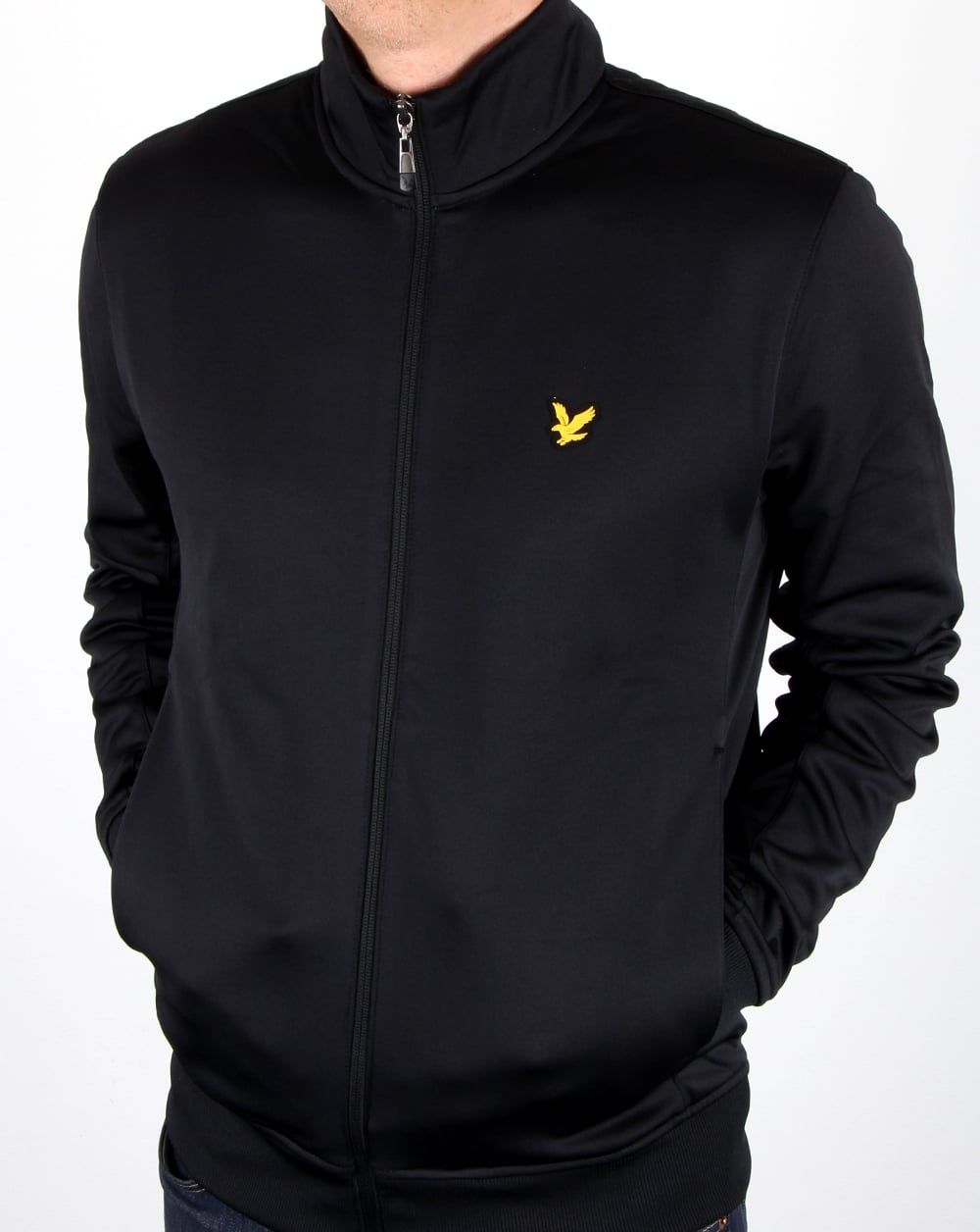 Lyle And Scott Funnel Neck Track Top True Black