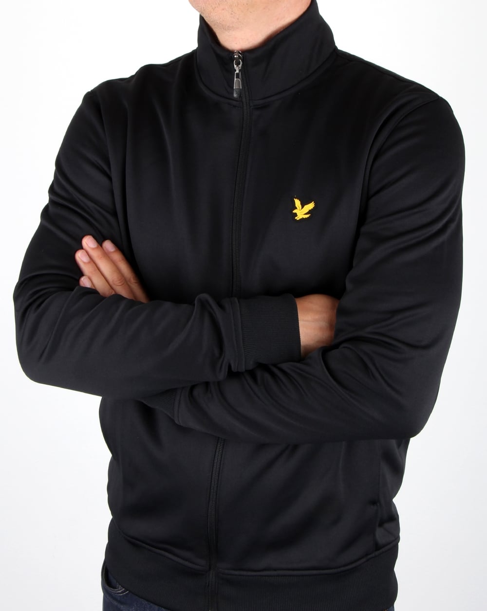 Lyle And Scott Funnel Neck Track Top True Black