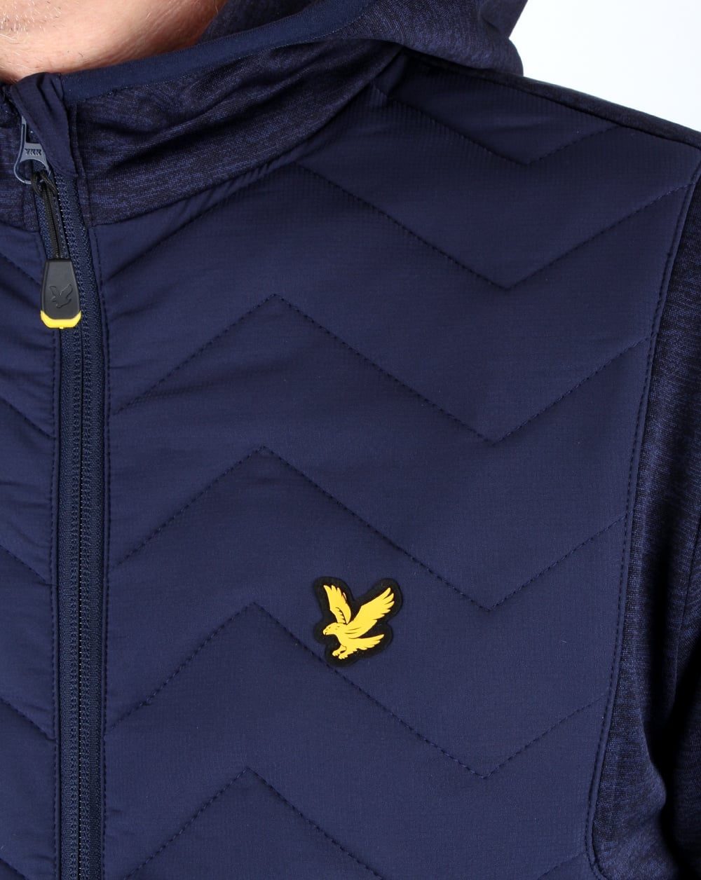 Lyle And Scott Detail Hooded Jacket Navy