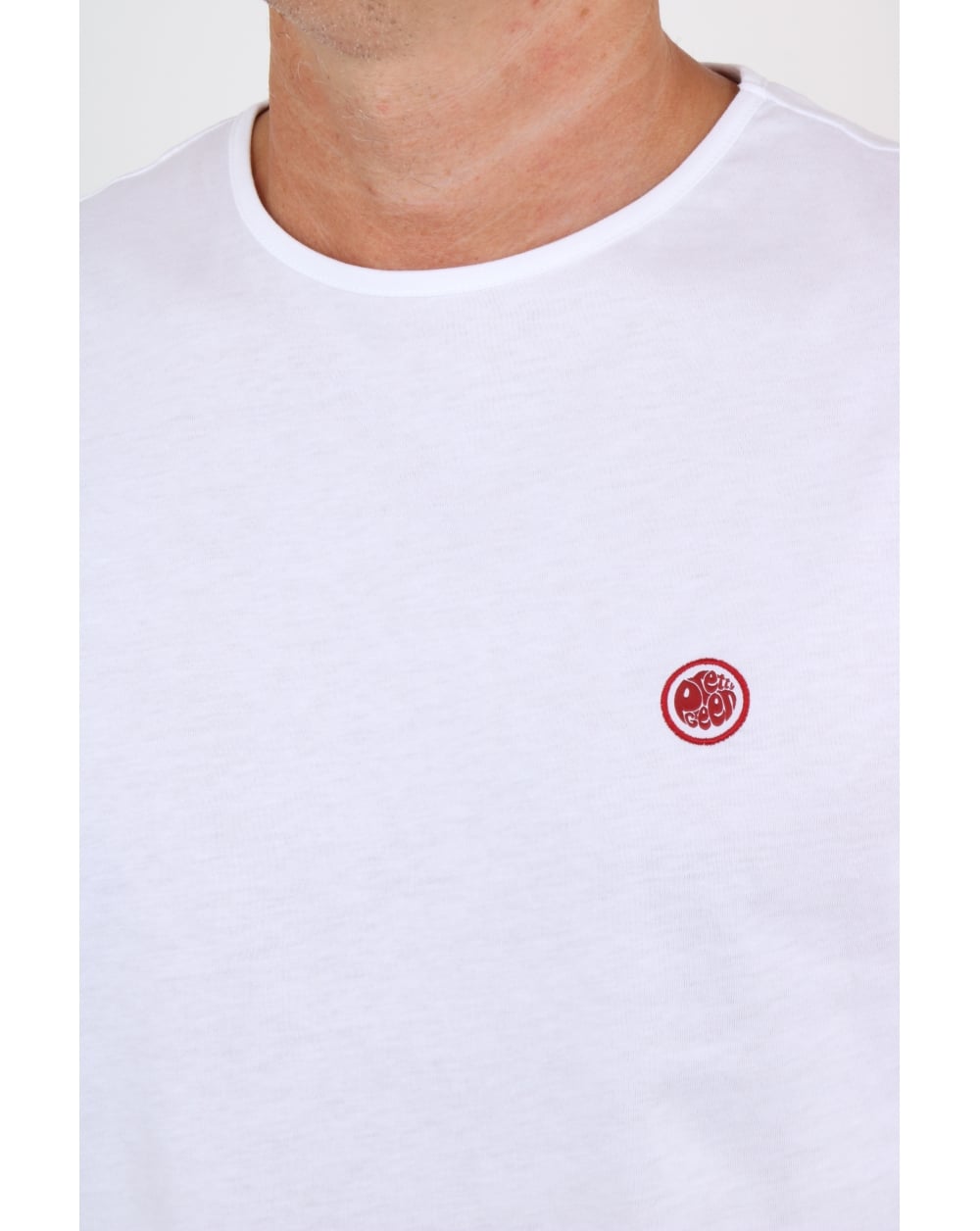 Pretty Green Mitchell Long Sleeve T Shirt White
