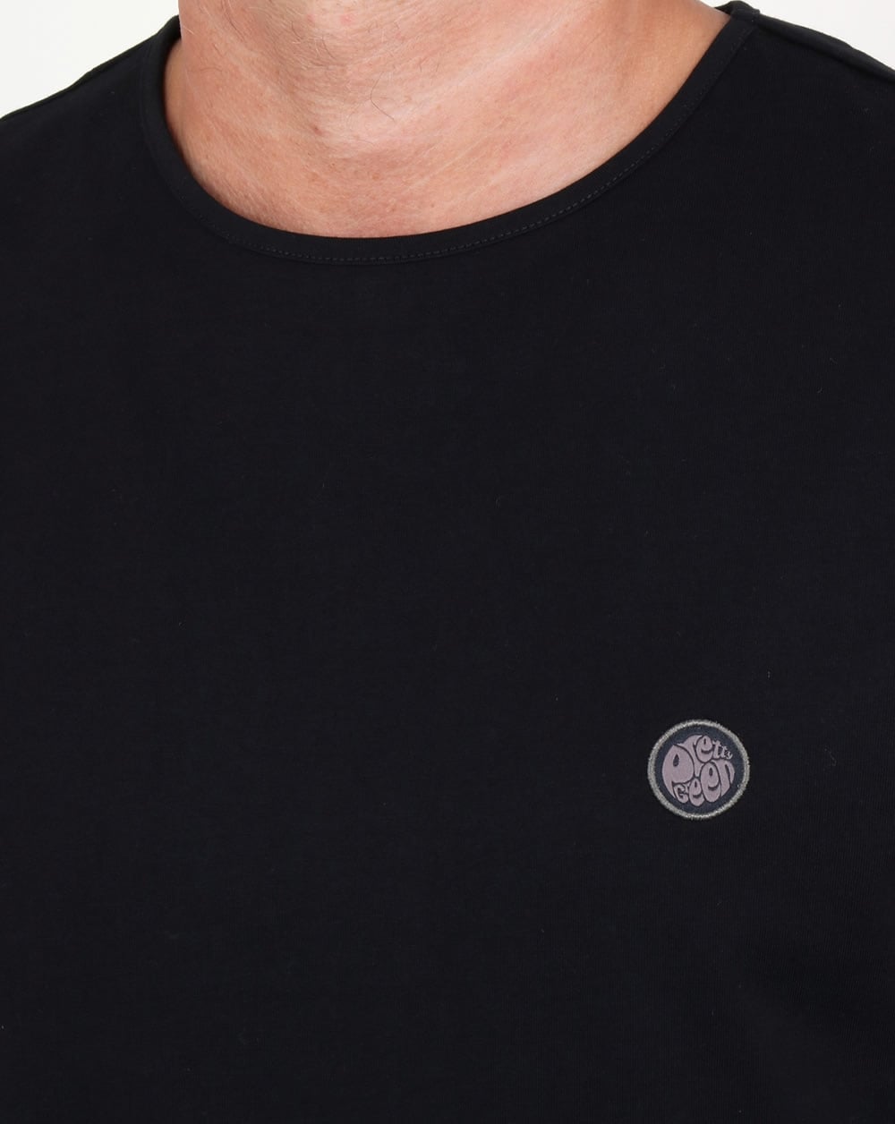 Pretty Green Mitchell Long Sleeve T Shirt Black