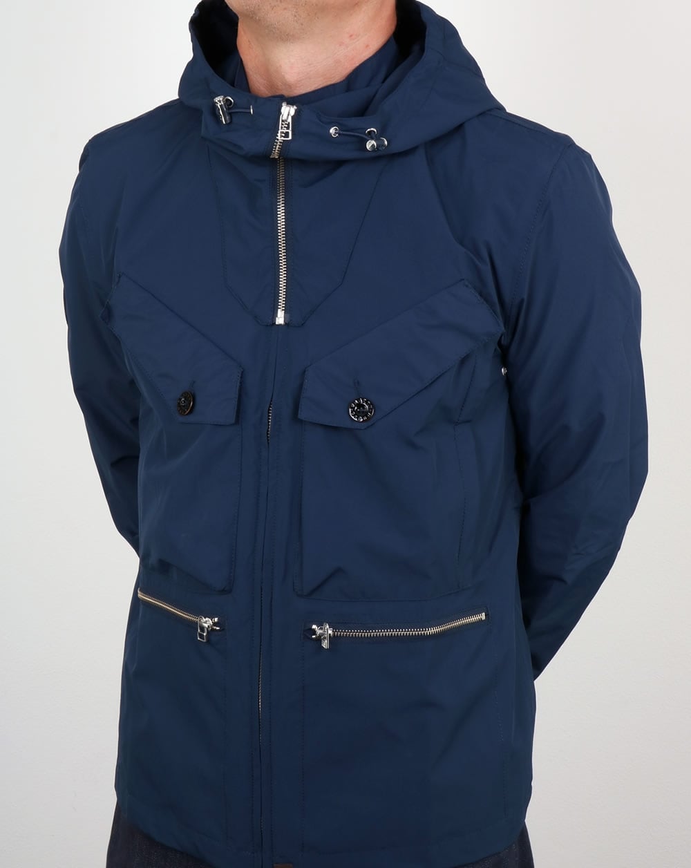 Pretty Green Capella Seam Sealed Jacket Navy