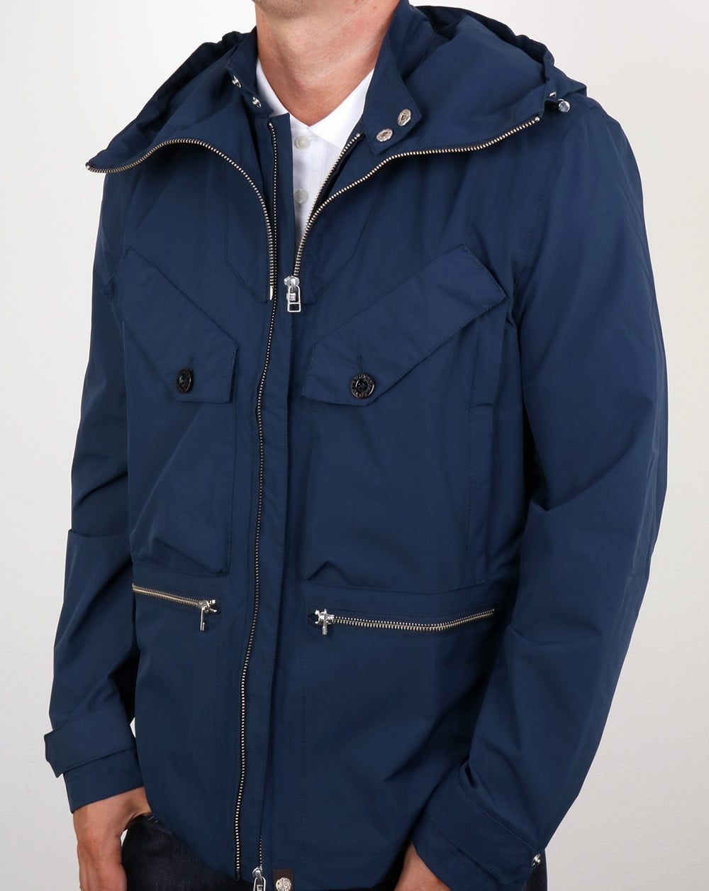 Pretty Green Capella Seam Sealed Jacket Navy