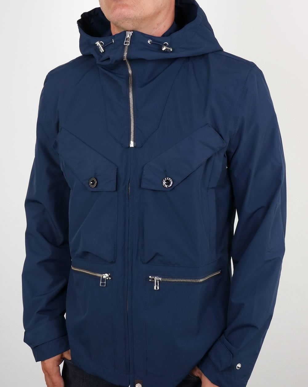 Pretty Green Capella Seam Sealed Jacket Navy