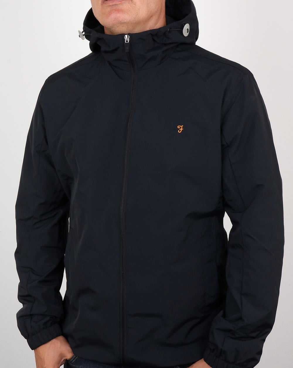 Farah Newbern Hooded Jacket Black