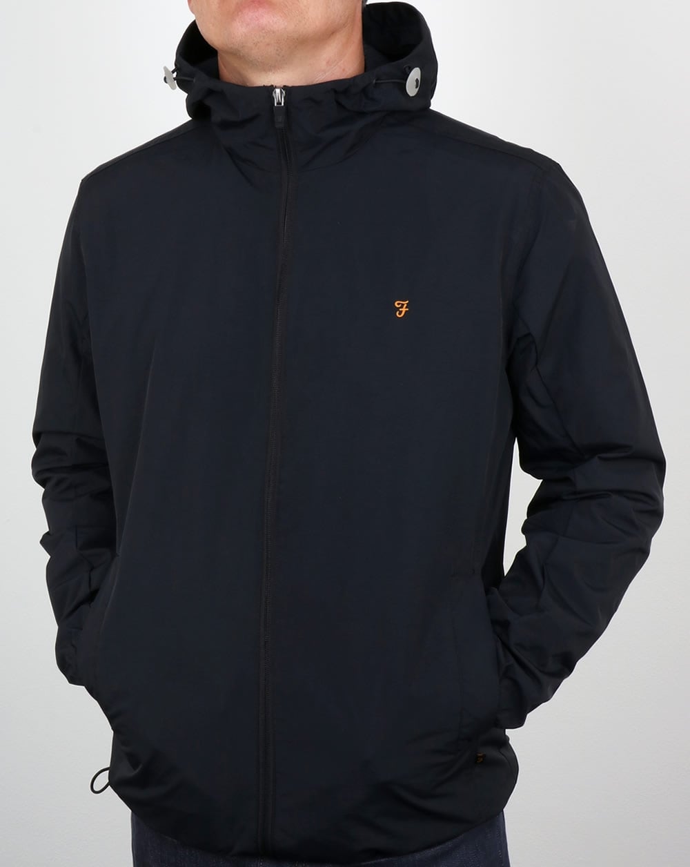 Farah Newbern Hooded Jacket Black