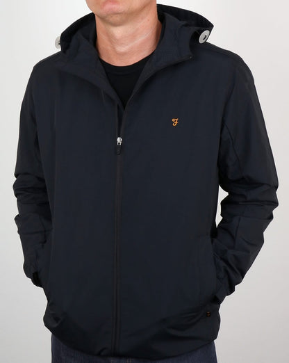 Farah Newbern Hooded Jacket Black