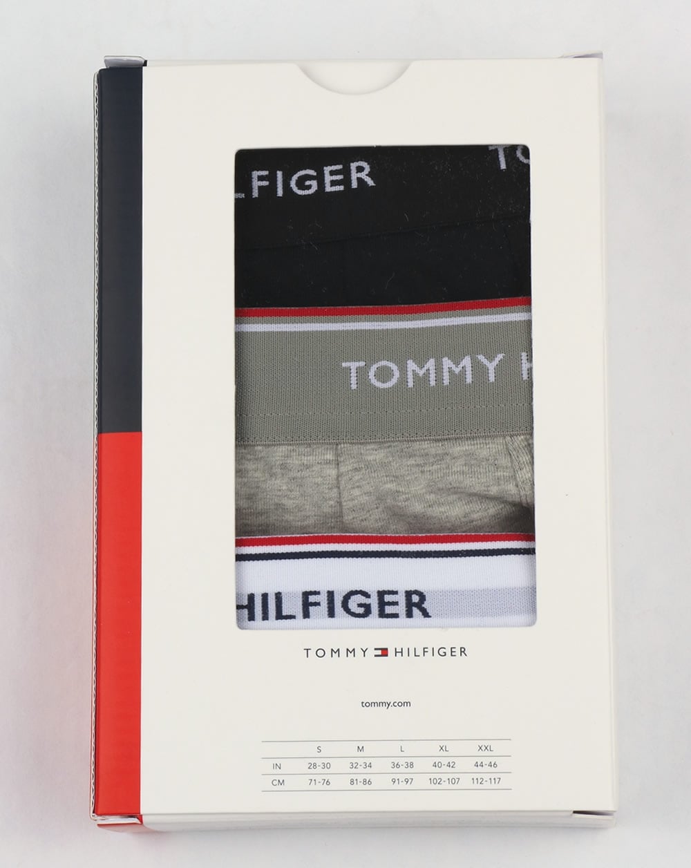 Tommy Hilfiger 3 Pack Boxer Shorts Black/White/Grey