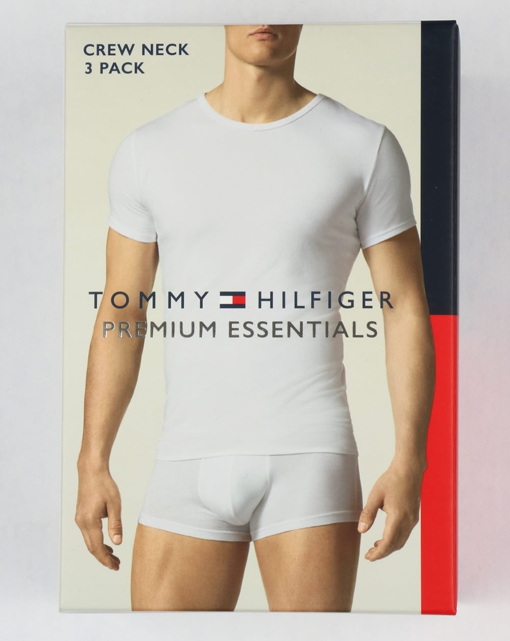 Tommy Hilfiger Premium Essentials 3 Pack T Shirts Black/White/Grey