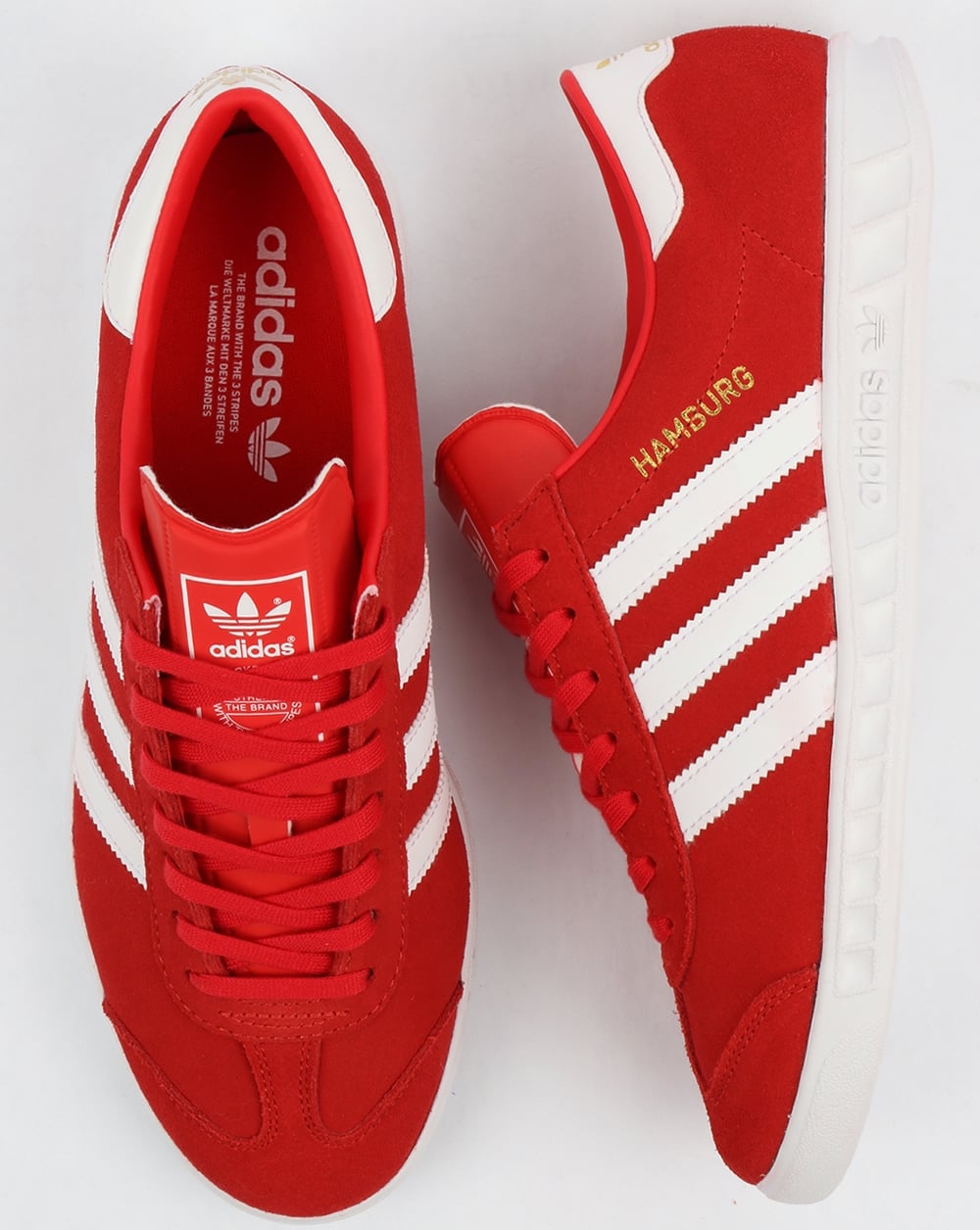Adidas Hamburg Trainers Red/White