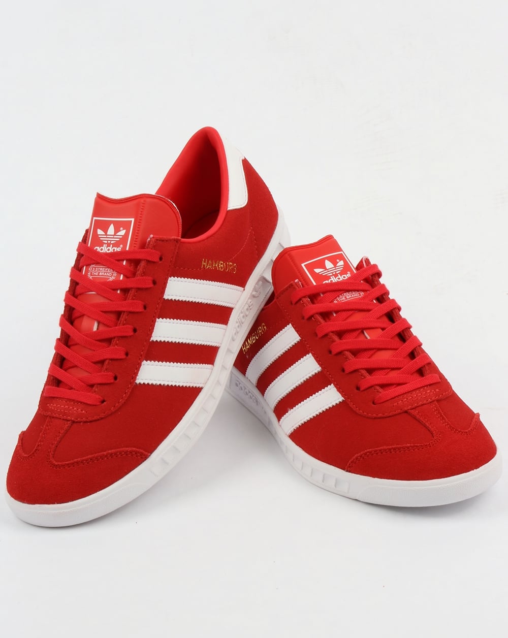 Adidas Hamburg Trainers Red/White