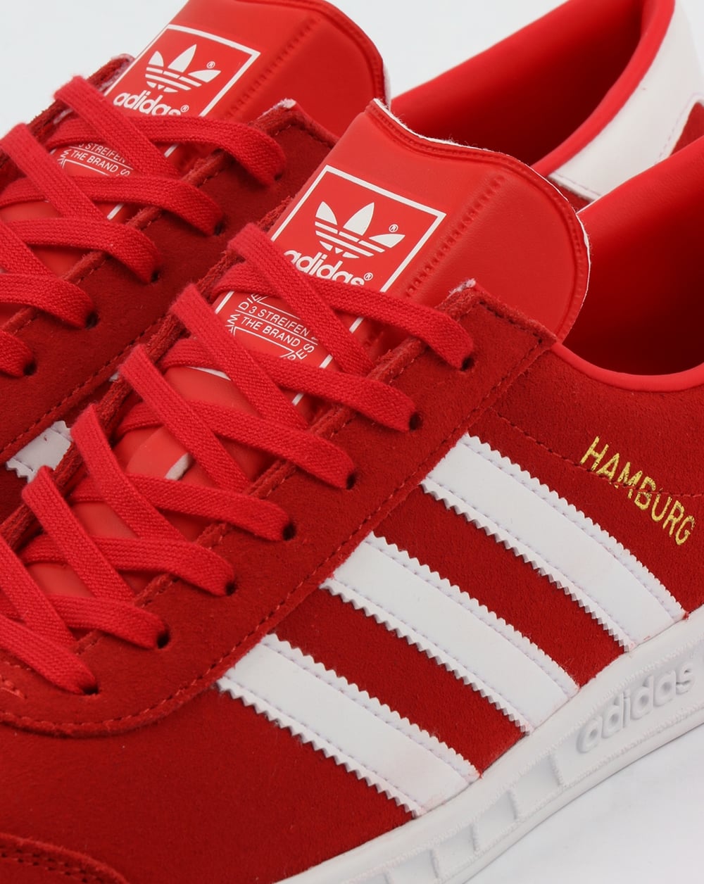 Adidas Hamburg Trainers Red/White
