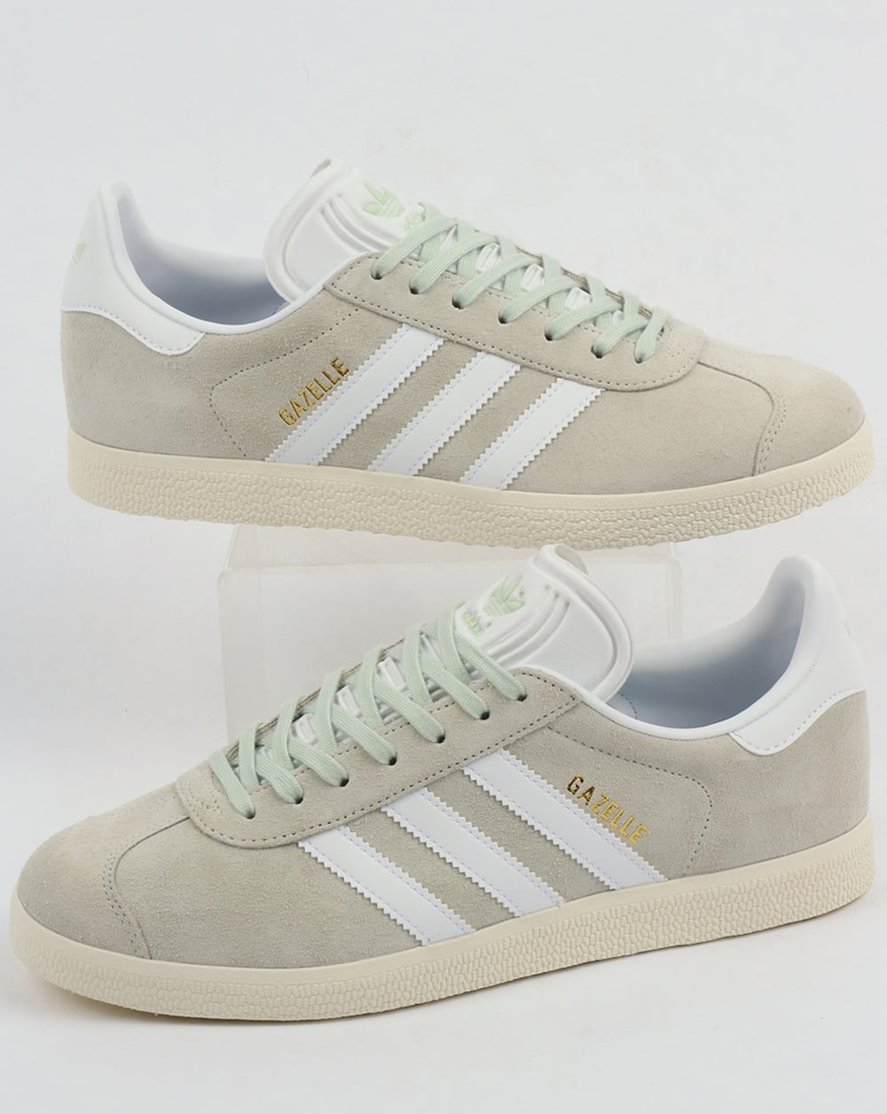 Adidas Gazelle Trainers Linen Green/White