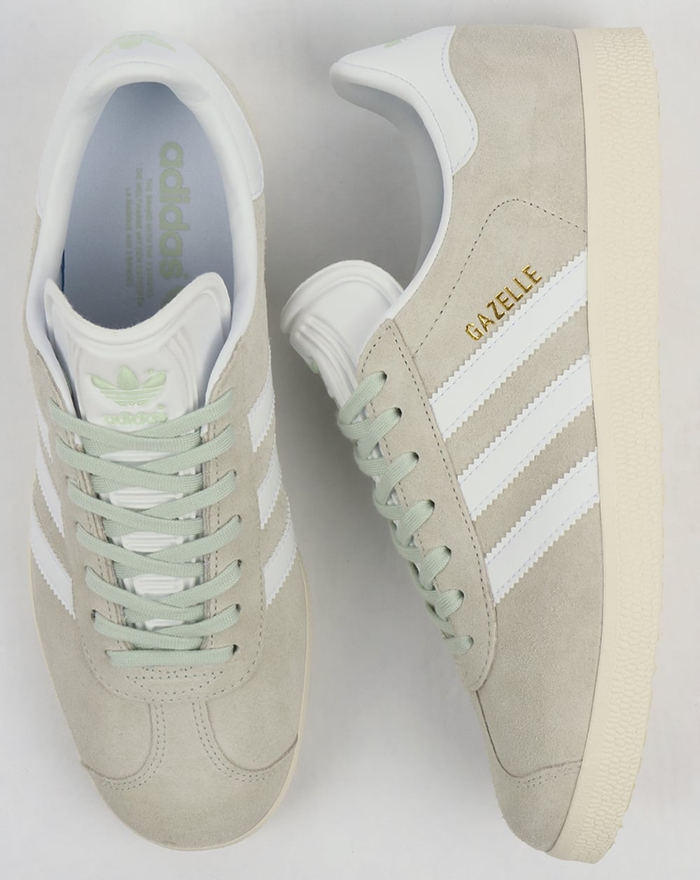 Adidas Gazelle Trainers Linen Green/White