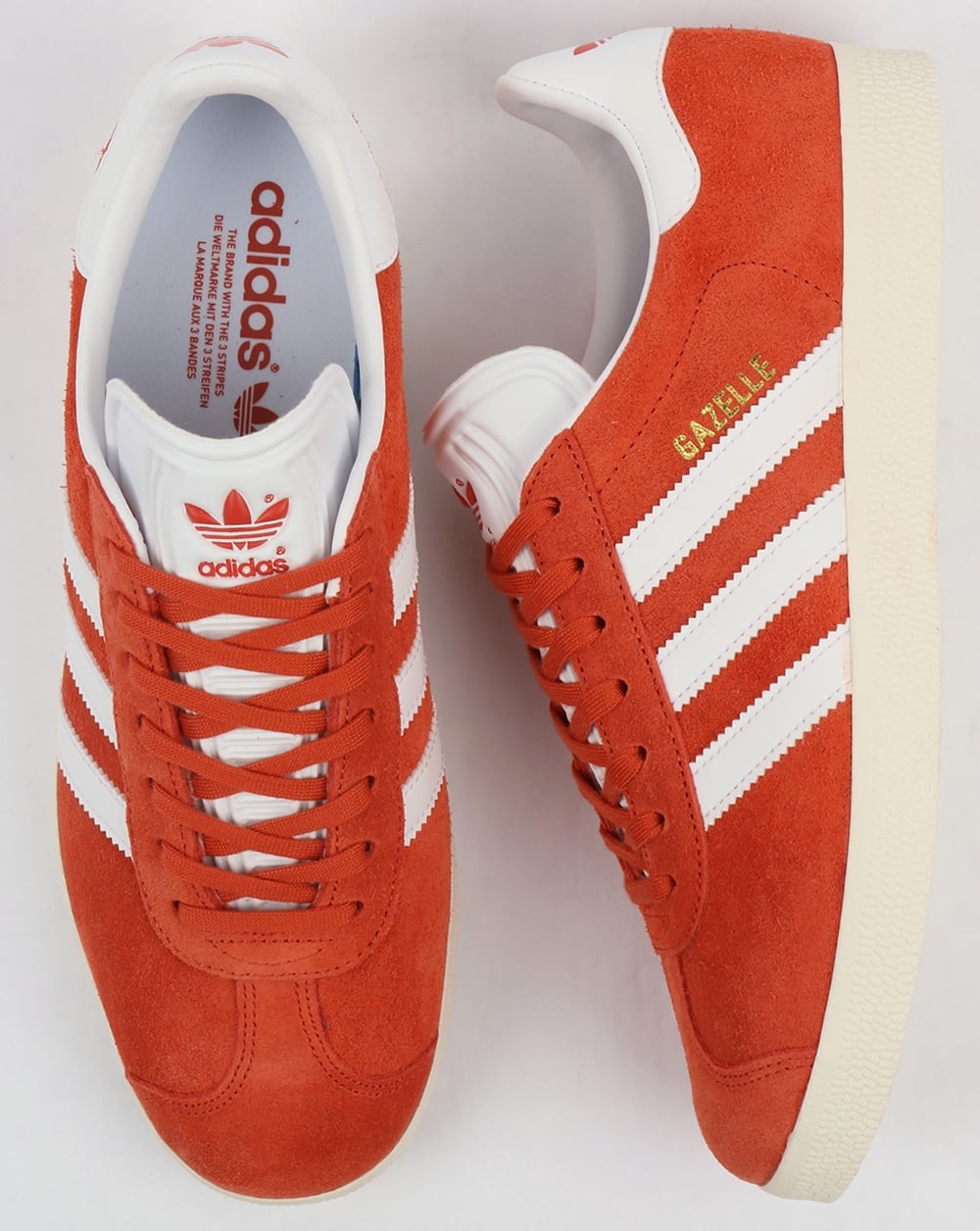 Adidas Gazelle Trainers Vintage Orange/White