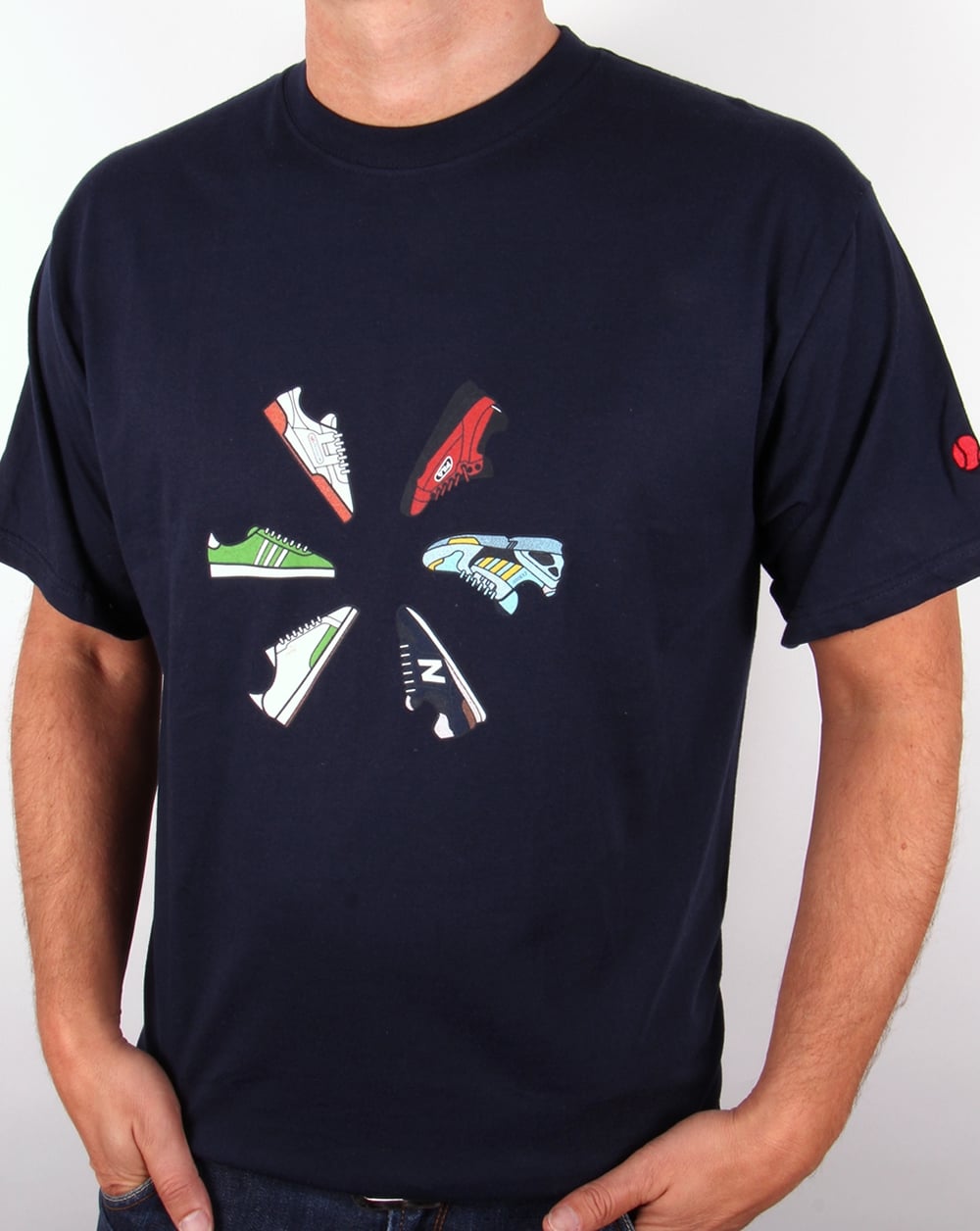 80s Casuals Trainers 90s T-shirt Navy