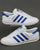 Adidas Hamburg Leather Trainers White/Bold Blue