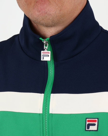 Fila Vintage Vilas Courto Track Top Kelly Green/Navy