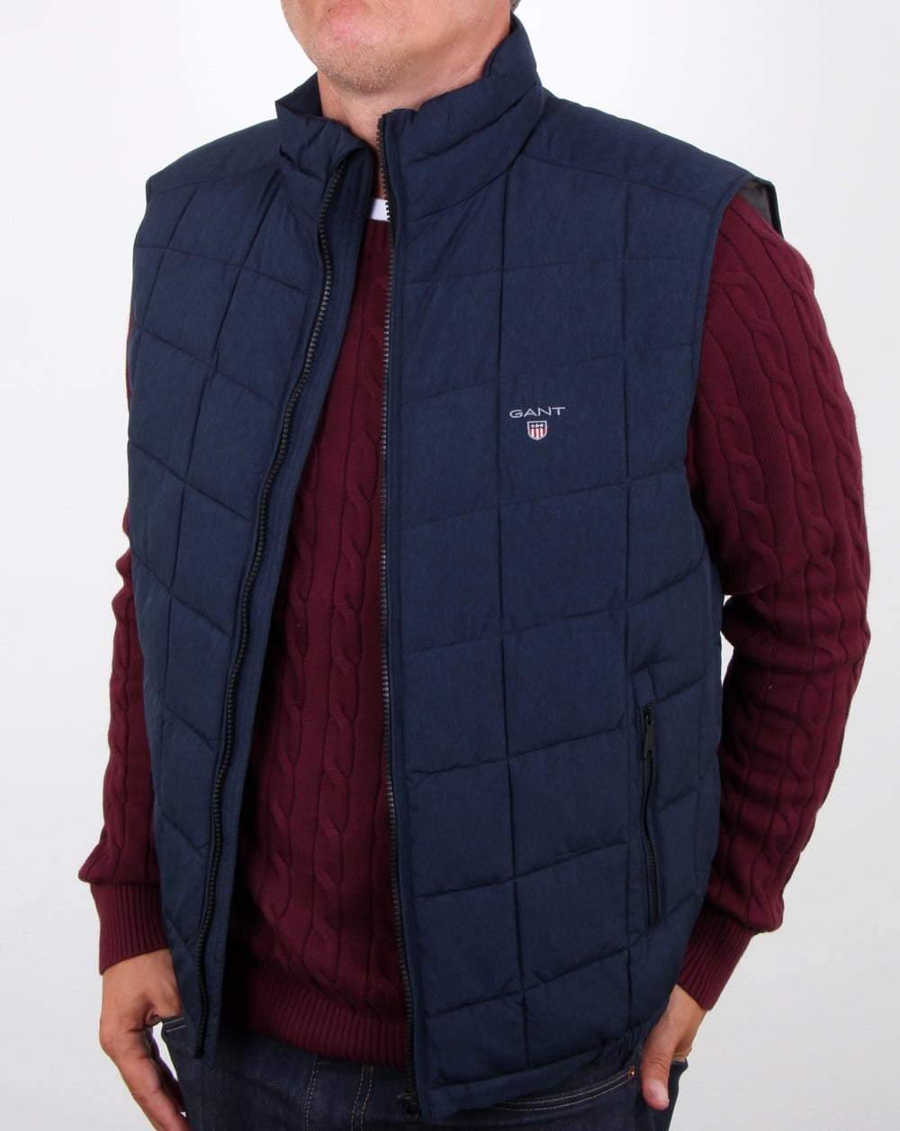 Gant Lw Cloud Vest Navy