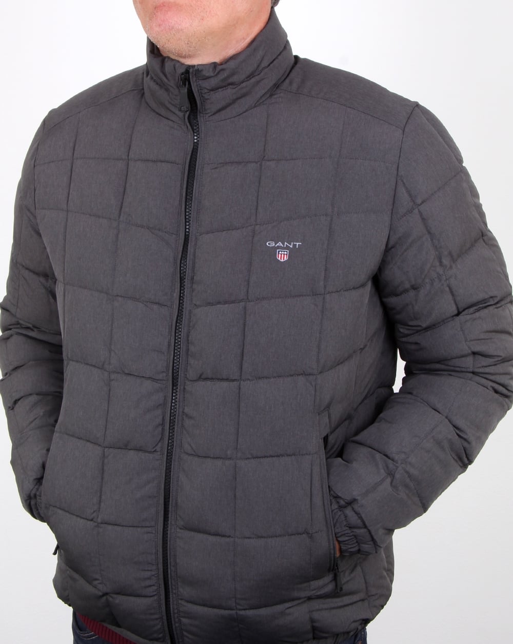 Gant Lw Cloud Jacket Charcoal Melange