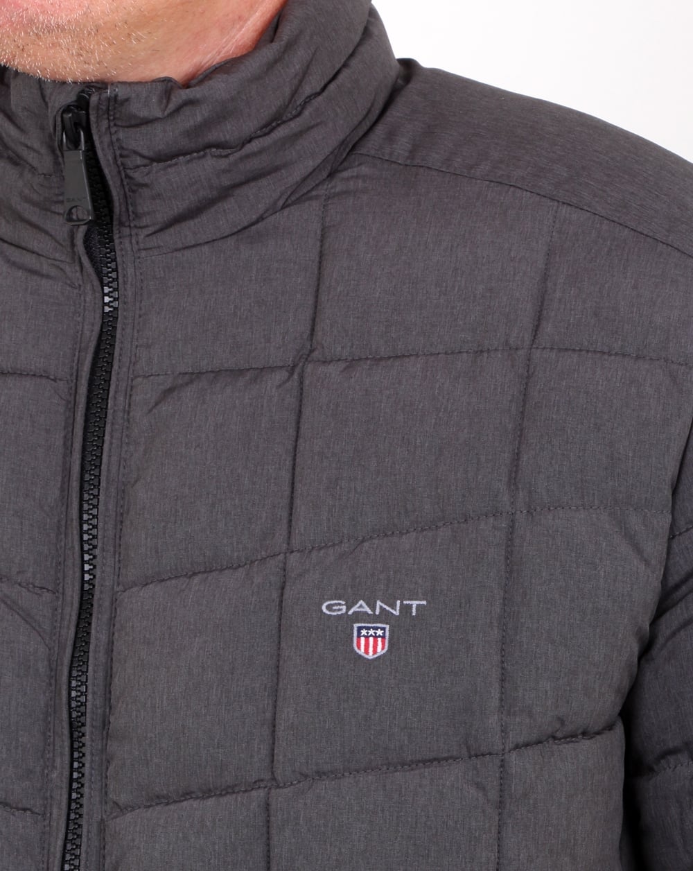 Gant Lw Cloud Jacket Charcoal Melange