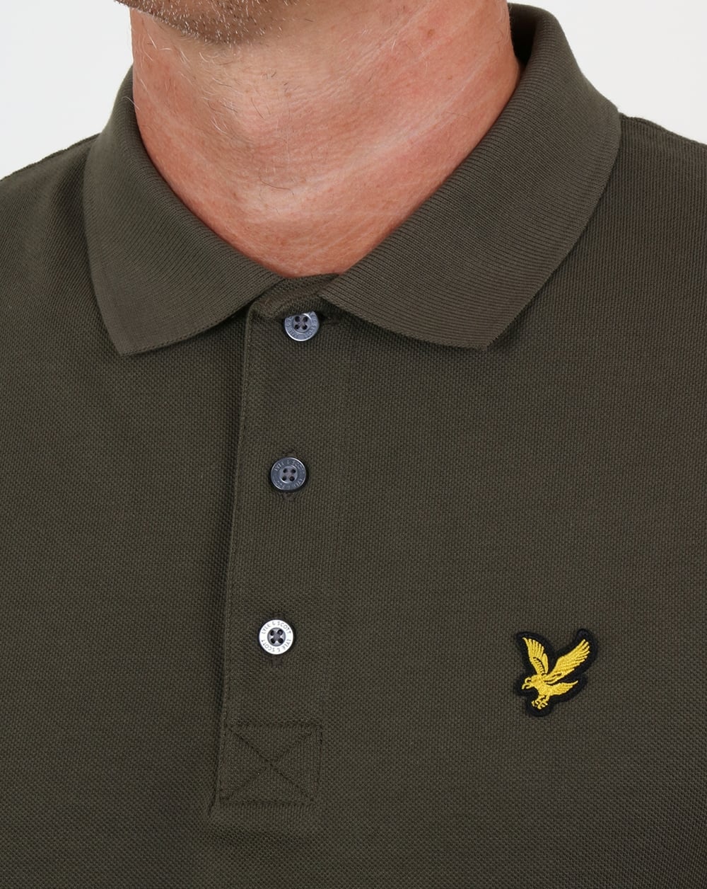 Lyle And Scott Long Sleeve Polo Shirt Olive
