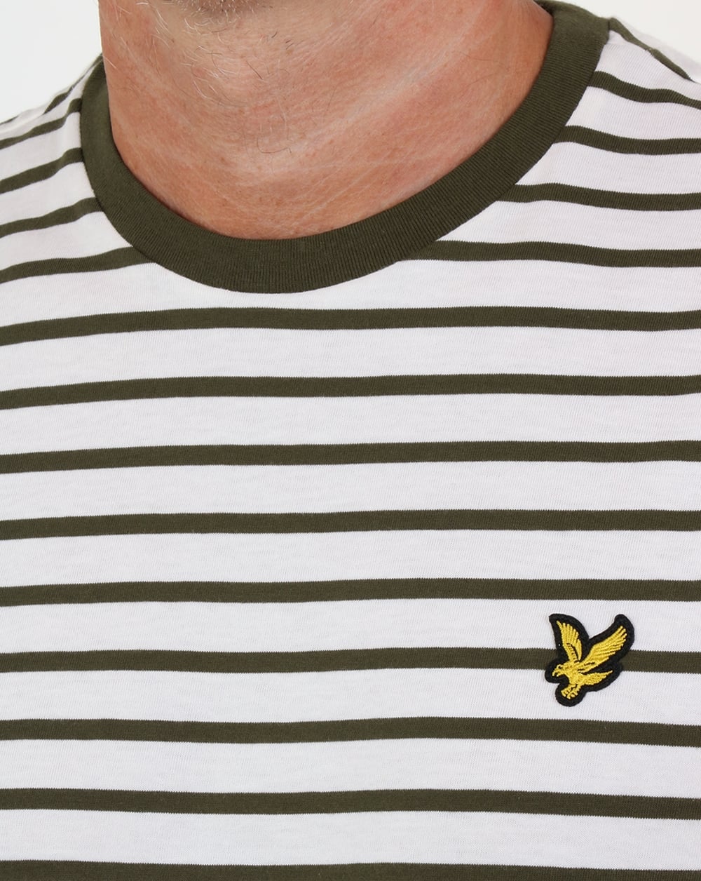 Lyle And Scott Breton Stripe T-shirt Olive
